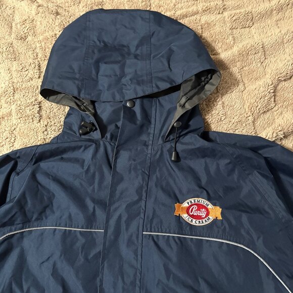 NWOT Viking Torrent Purity Ice Cream Logo Hipster Hooded Utility Jacket 2XL Navy - Picture 4 of 16